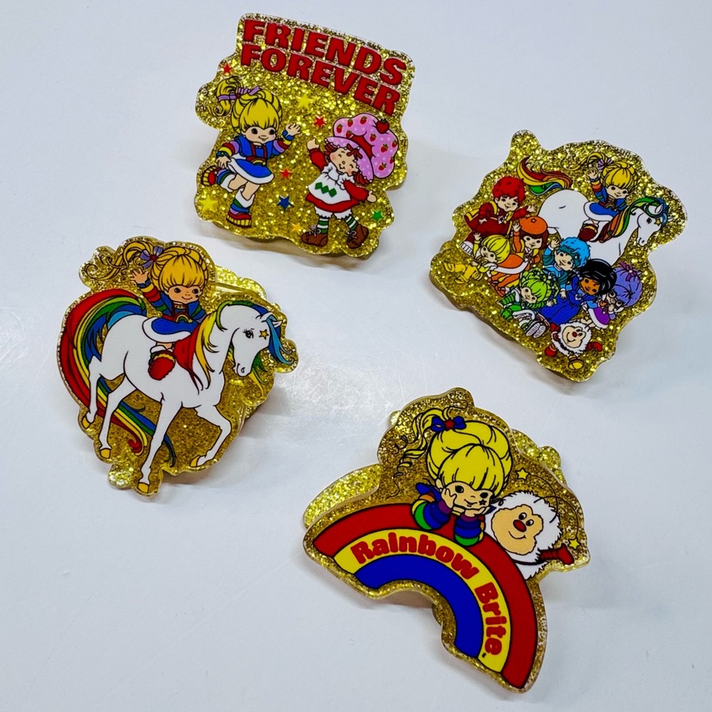 Rainbow Acrylic Clips Set (4)